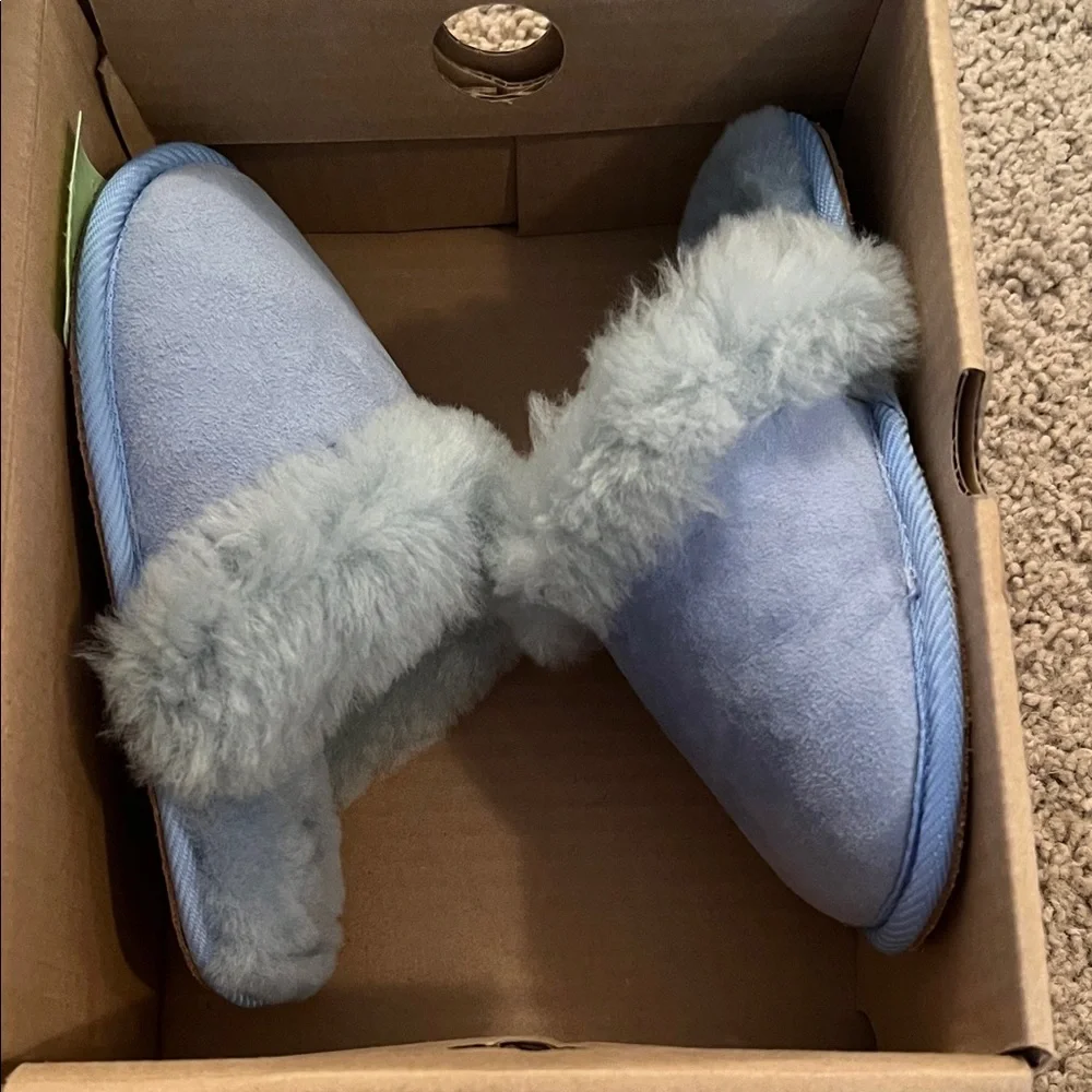 Lands' End Blue Kids Slippers